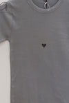 BASERANGE 25 Early Spring Heart T-shirt BAS-TOHS-RB-SP25-BOW BLUE